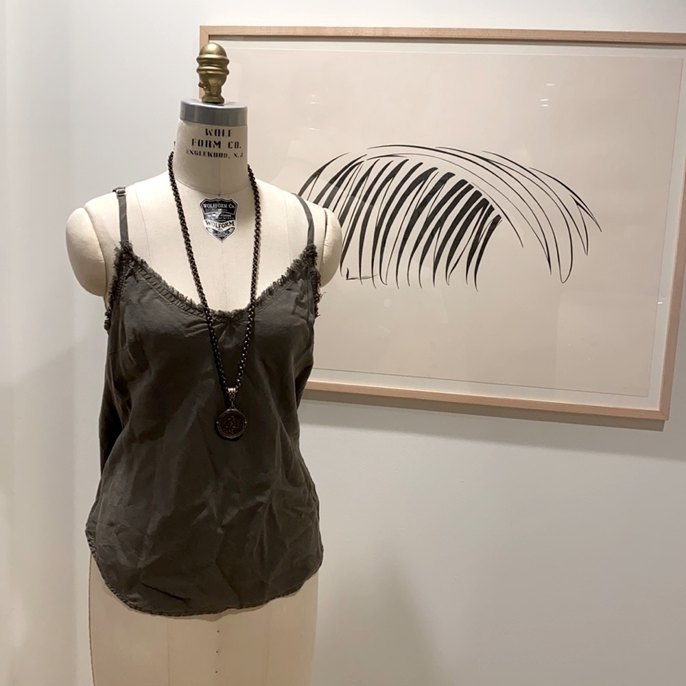 Fringe Army Green Camisole